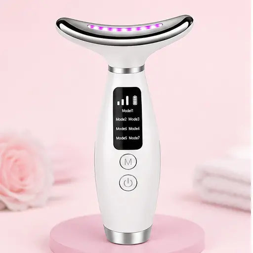 7-Mode LED Face & Neck Lifting Massager