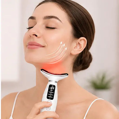 7-Mode LED Face & Neck Lifting Massager